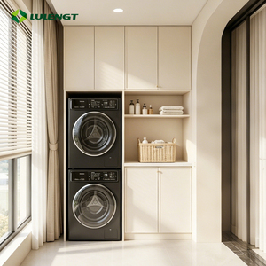 Aluminium Double Laundry Cabinet Modern Laundry Sink Cabinet Modular Laundry Cabinets