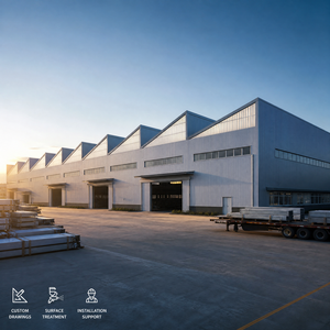 Customized Portal Frame Steel Structure Factory Building Metal Workshop Construction Industrial Warehouse