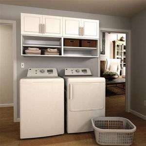 Modern Laundry Cabinet Plywood Modular Cabinet in Laundry Room