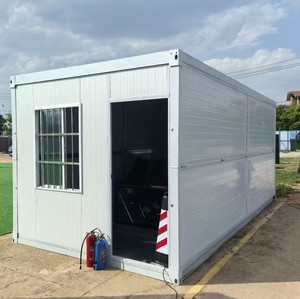 20ft Mobile Folding Building Soundproof Moisture-Proof Staff Quarter for Oil Field Construction Camp Space-saving