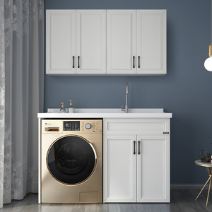 Modern Style Wholesale White Luxury Modular Laundry Room Cabinet